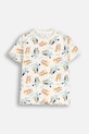 Coccodrillo tricou de bumbac pentru copii cu modele bej WC5143201LBD