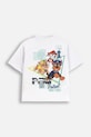 Coccodrillo tricou de bumbac pentru copii WC5143209LBD alb SS25