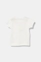 Μωρό βαμβακερό μπλουζάκι United Colors of Benetton 3I9WA1062.W.Seasonal λευκό SS25