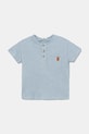 Μπλουζάκι μωρού United Colors of Benetton στρογγυλό μπλε 3F4JA105S.W.Seasonal