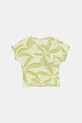 United Colors of Benetton t-shirt bawełniany niemowlęcy wzorzyste zielony 3O7SA106E.W.Seasonal