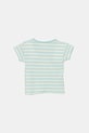 United Colors of Benetton t-shirt bawełniany niemowlęcy 34LPA106B.W.Seasonal niebieski SS25