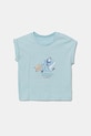 Детская хлопковая футболка United Colors of Benetton хлопок голубой 3I1XA106A.W.Seasonal