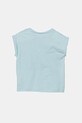 Детская хлопковая футболка United Colors of Benetton 3I1XA106A.W.Seasonal голубой SS25