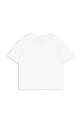 Konges Sløjd t-shirt z domieszką lnu dziecięcy RHW X KS JONGLEUR TEE OCS KS103606 biały SS25