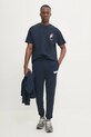 Хлопковая футболка Tommy Jeans DM0DM20351 тёмно-синий SS25