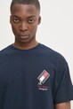 Хлопковая футболка Tommy Jeans тёмно-синий DM0DM20351
