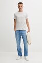 Tommy Jeans tricou DM0DM20363 gri SS25