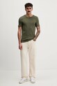 Tommy Jeans t-shirt DM0DM20363 zielony AW25