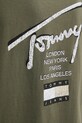Хлопковая футболка Tommy Jeans DM0DM21106 зелёный