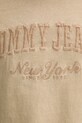 Бавовняна футболка Tommy Jeans DM0DM20356 бежевий