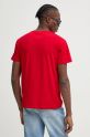 Odzież Tommy Jeans t-shirt bawełniany DM0DM20744 czerwony