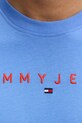 Tommy Jeans tricou bărbătesc din bumbac DM0DM20744 albastru