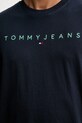 Хлопковая футболка Tommy Jeans DM0DM20744 тёмно-синий