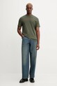 Бавовняна футболка Tommy Jeans DM0DM20744 зелений SS25
