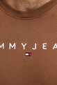 Tommy Jeans t-shirt in cotone marrone DM0DM20744