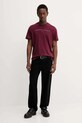 Бавовняна футболка Tommy Jeans DM0DM20744 бордо SS25