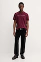 Хлопковая футболка Tommy Jeans DM0DM20744 бордо SS25