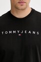 Tommy Jeans tricou din bumbac negru DM0DM20744