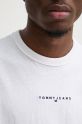 Tommy Jeans t-shirt in cotone DM0DM21110 bianco