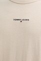 Tommy Jeans t-shirt bawełniany DM0DM21110 beżowy
