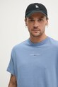 Бавовняна футболка Tommy Jeans блакитний DM0DM21110
