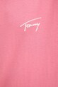 Хлопковая футболка Tommy Jeans DM0DM21140 розовый