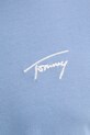 Хлопковая футболка Tommy Jeans DM0DM21140 голубой