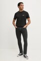 Хлопковая футболка Tommy Jeans DM0DM21140 чёрный SS25