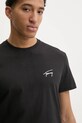 Хлопковая футболка Tommy Jeans чёрный DM0DM21140