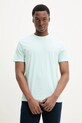 Памучна тениска Tommy Jeans тюркоазен DM0DM21188