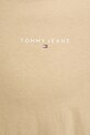 Bavlněné tričko Tommy Jeans DM0DM21188 béžová