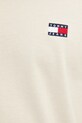 Бавовняна футболка Tommy Jeans DM0DM20322 бежевий