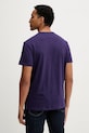 Odzież Tommy Jeans t-shirt bawełniany DM0DM20322 fioletowy