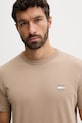 Odzież Tommy Jeans t-shirt bawełniany DM0DM20322 beżowy