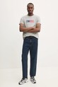 Bavlnené tričko Tommy Jeans DM0DM20365 sivá SS25