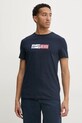Памучна тениска Tommy Jeans тъмносин DM0DM20365
