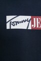 Памучна тениска Tommy Jeans DM0DM20365 тъмносин