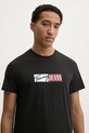 Îmbrăcăminte Tommy Jeans tricou din bumbac DM0DM20365 negru