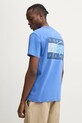 Хлопковая футболка Tommy Jeans хлопок фиолетовой DM0DM21108