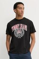 Бавовняна футболка Tommy Jeans чорний DM0DM21191
