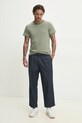 Бавовняна футболка Tommy Jeans DM0DM20377 зелений SS25