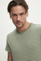 Бавовняна футболка Tommy Jeans зелений DM0DM20377