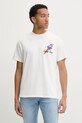Odzież Tommy Jeans t-shirt bawełniany DM0DM20352 beżowy