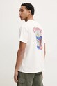 Хлопковая футболка Tommy Jeans бежевый DM0DM20352