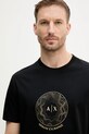 Armani Exchange t-shirt bawełniany czarny XM000328.AF10364