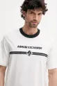 Armani Exchange t-shirt bawełniany beżowy XM000274.AF12308