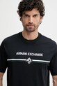 Armani Exchange t-shirt bawełniany granatowy XM000274.AF12308