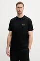 Armani Exchange pamut póló pamut fekete XM000327.AF10364