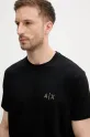 Armani Exchange t-shirt bawełniany czarny XM000327.AF10364